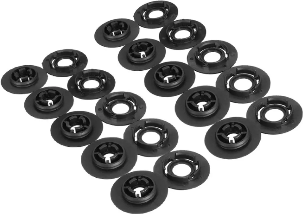 10 Regolazioni Tappetino Cestello Clip Pavimento Montaggio Staffe di fissaggio Morsetti 3D08645214PK / 3D0864523B41 per Volkswagen / Skoda / Audi