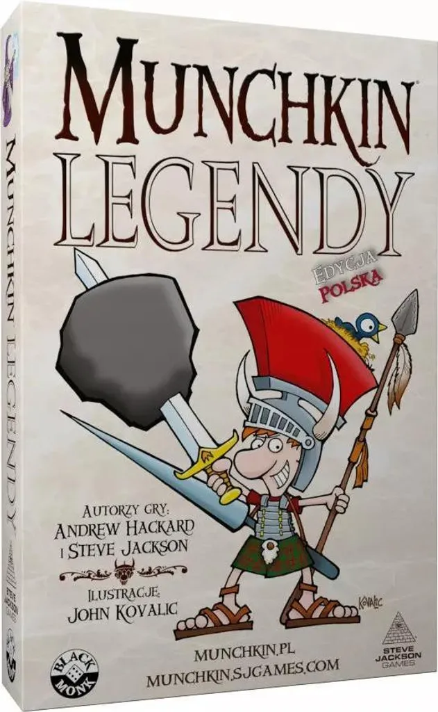 Munchkin Legends Monque Noir Jeu Mythologique - Cartes de Luxe Noires