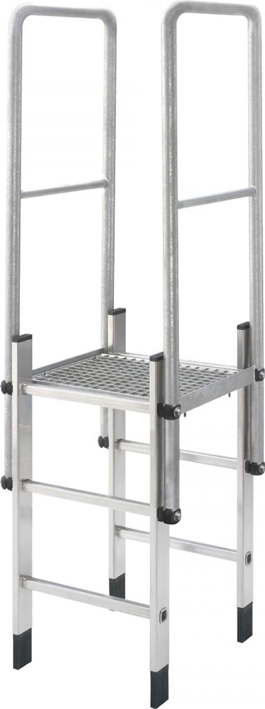 Hailo Überstiege 750mm Tiefe aus Stahl feuerverzinkt für Stahlleitern