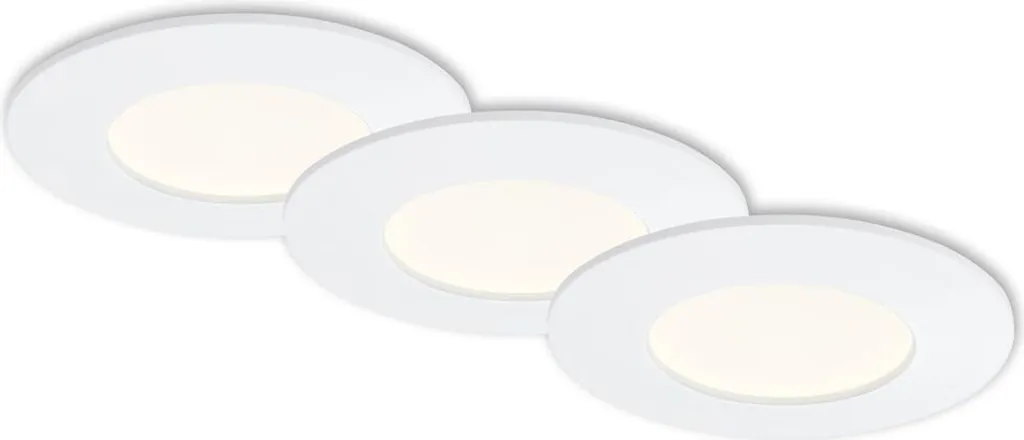 Briloner Set 3 Faretti LED Incasso IP44 4000K 8W - Offerta Online