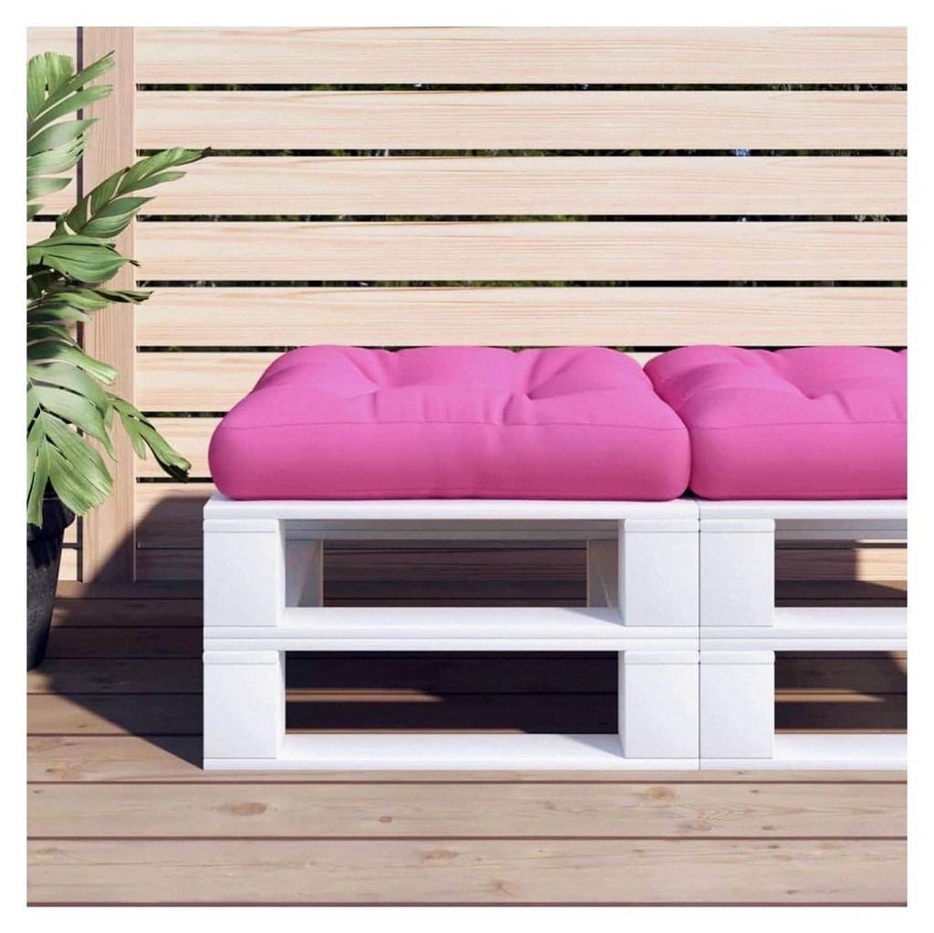 Kissen für Palettensofa, Palettenkissen, Palettenpolster, Palettenmöbel, Sitzauflagen für Loungemöbel, Paletten Sitzkissen Rosa 60x60x12 cm