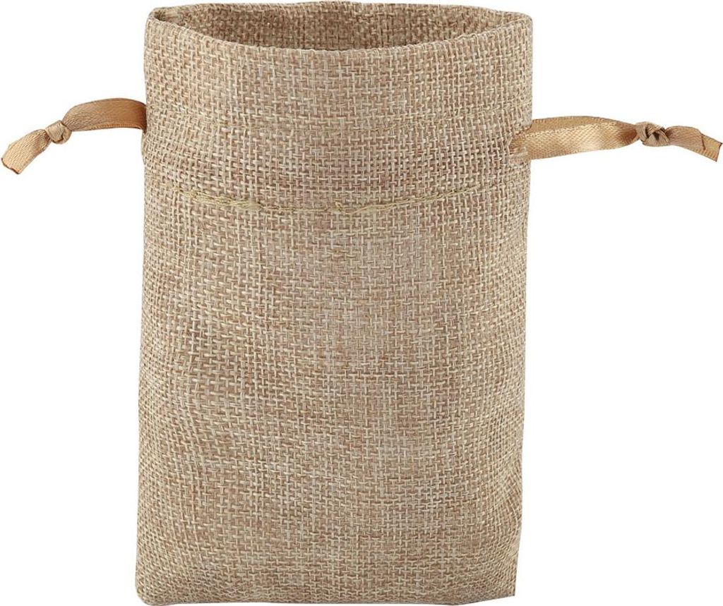 25 Geschenktüten mit Kordelzug für Hochzeitsgeschenke, Schmuck und Süßigkeiten (Braun)