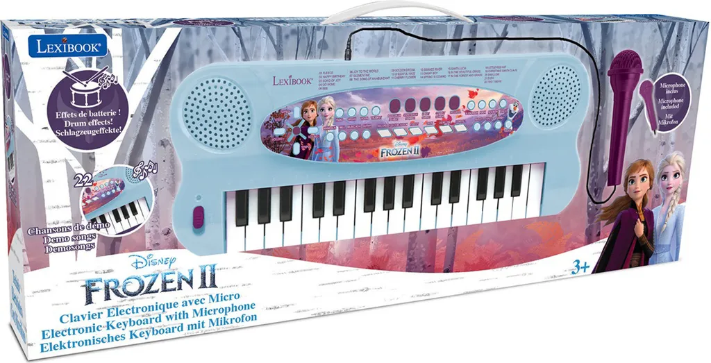 Piano Enfant Reine des Neiges - Synthétiseur Musical avec Micro Inclus