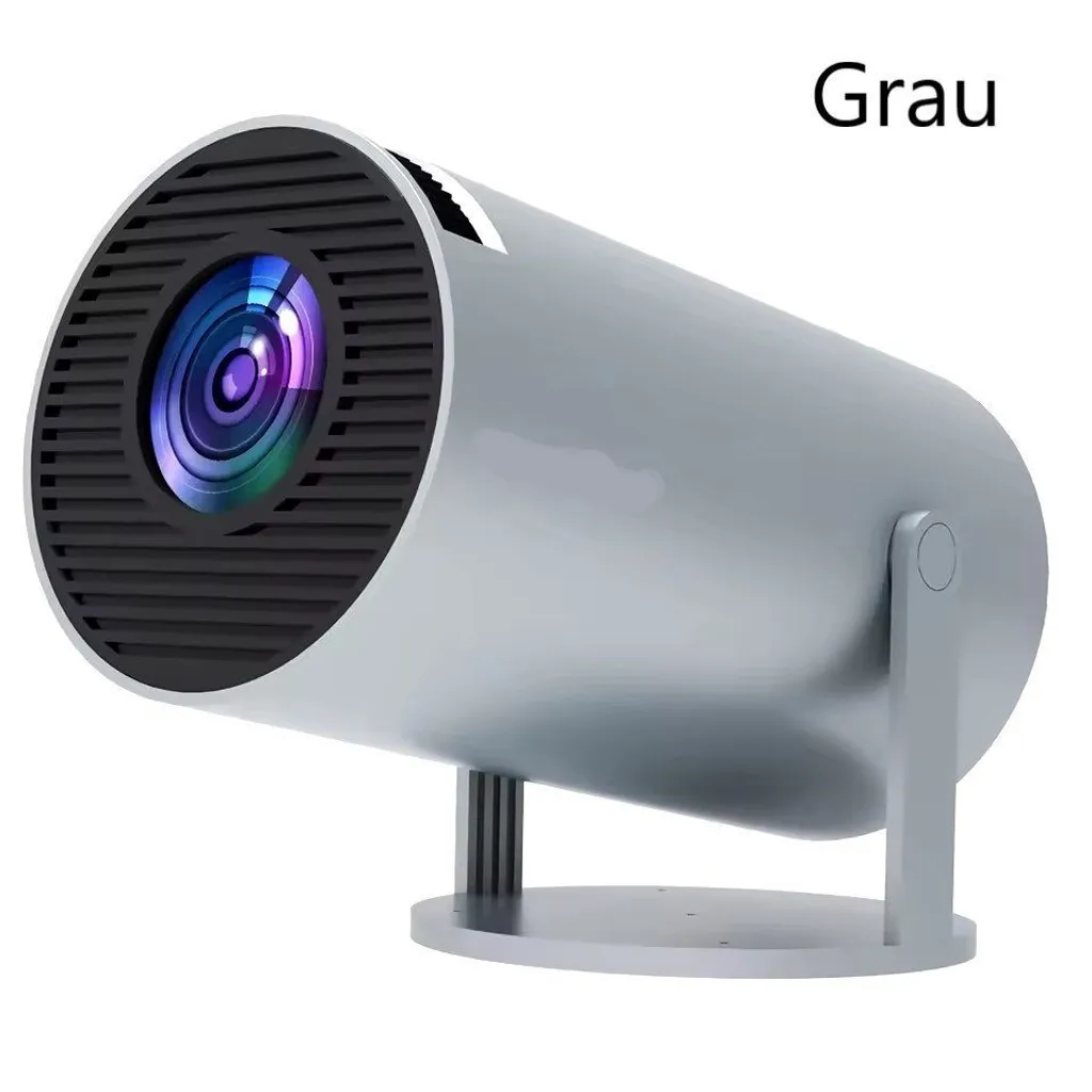 Projecteur 4K HY300 Gris Android 11 WiFi6 260 ANSI Full HD Compact