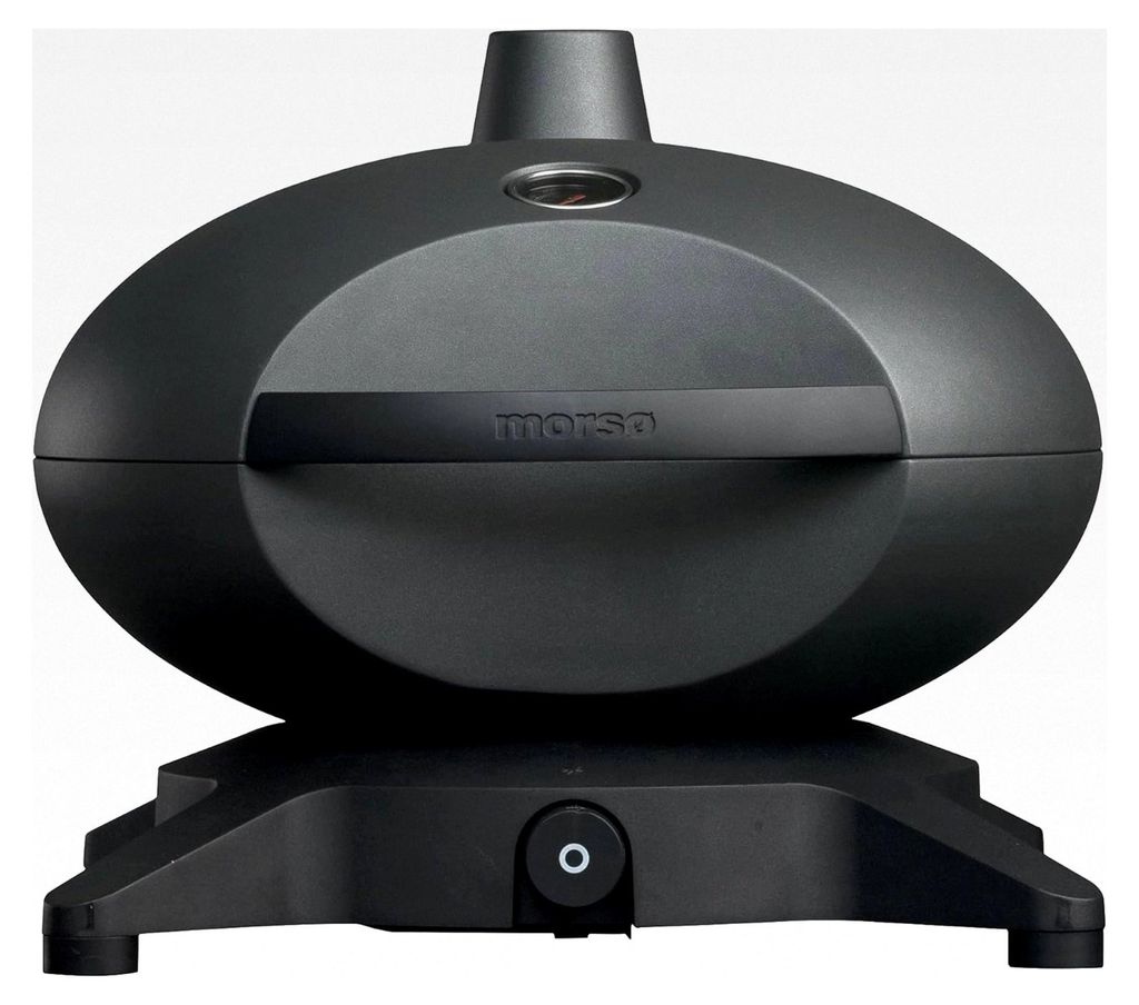 Forno Gas Piccolo Gasgrill – Gas-Tischgrill mit Gusseisen-Grillrost, skandinavischer Stil für Terrasse und Garten, Anthrazit-Grau