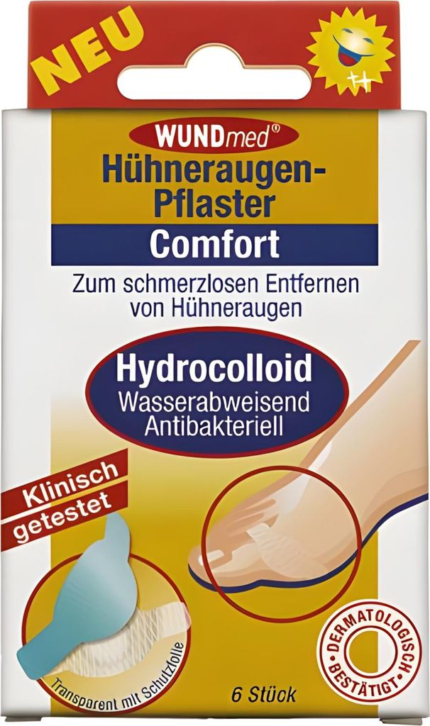 HÜHNERAUGENPFLASTER Comfort hydrocolloid, 6 St