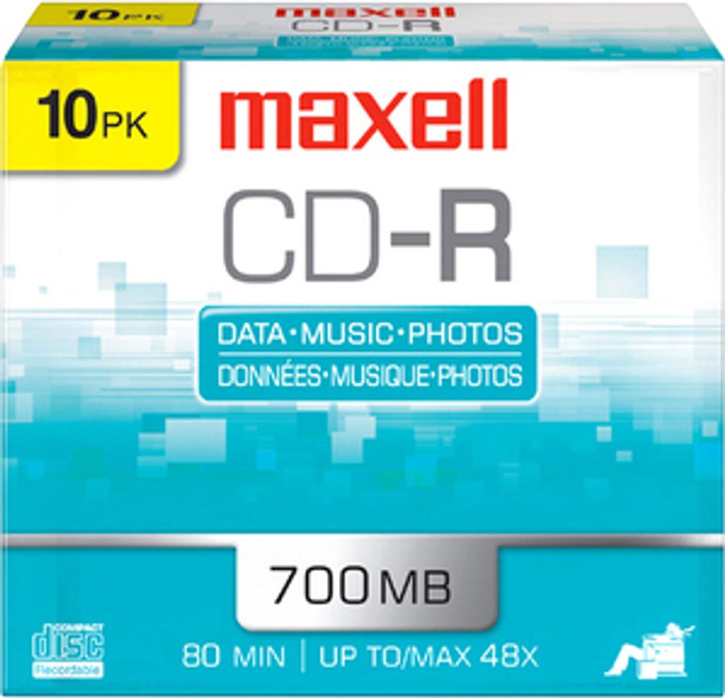Maxell CD-R80 XL II 700MB Audio-CD-R, 700 MB, 80 min, 1 Produktbild 