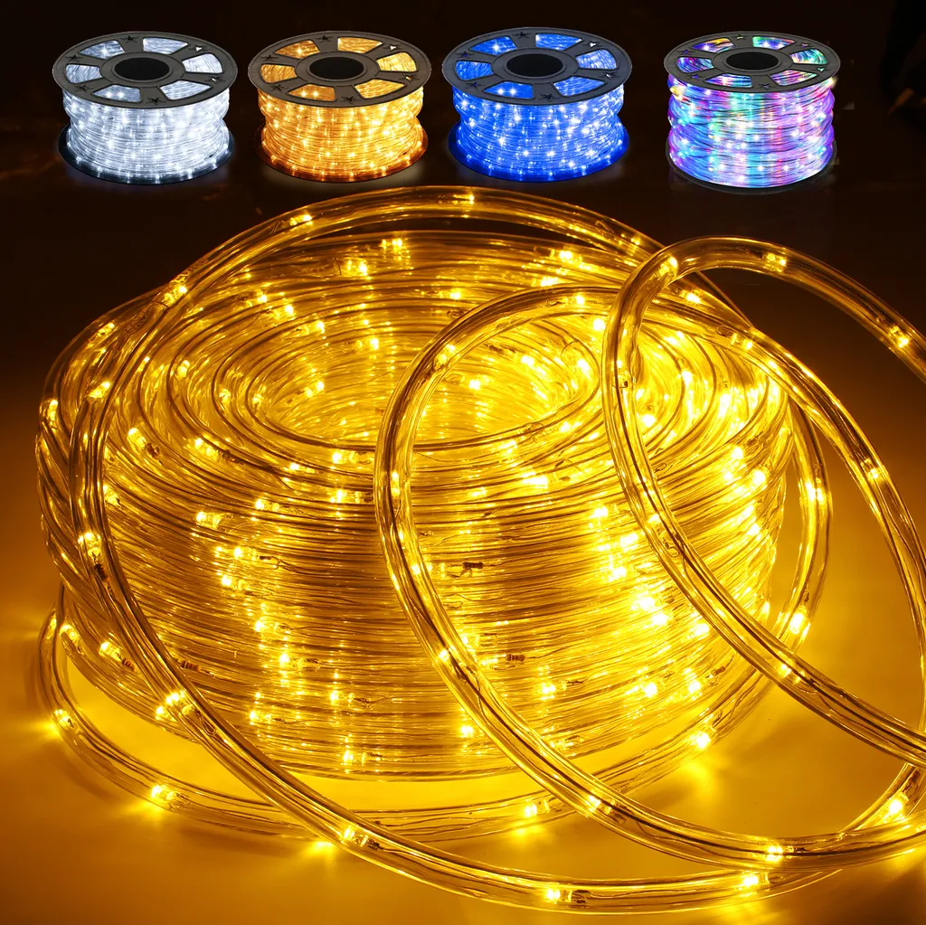 TolleTour LED Luce a Corda 20M Giallo - Illuminazione Natale Esterno IP65