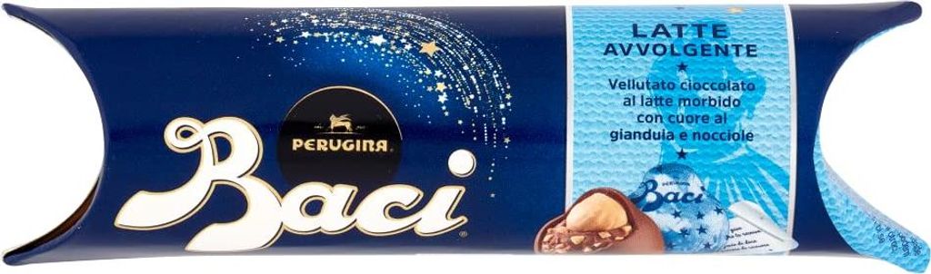 3x Perugina Baci Bijou Latte 3 Pralinen mit Milchschokolade gefüllt mit Gianduja und Haselnuss 37,5