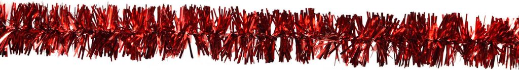 Weihnachtsgirlande Lametta 2cm x 3m Rot