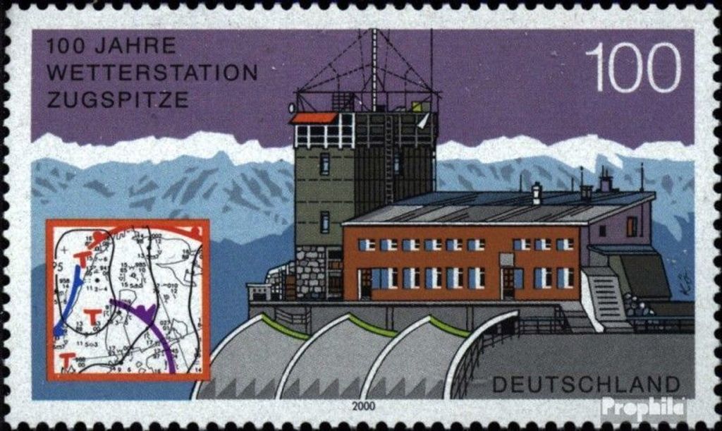 Briefmarken BRD (BR.Deutschland) 2000 Mi 2127 (kompl.Ausg.) postfrisch Zugspitzwetterstation