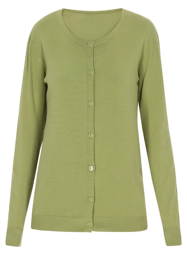 ALBEE damen strickjacke - hellgrün, XL