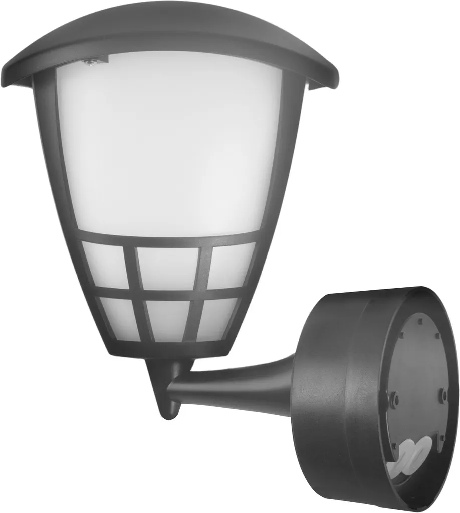 Applique Esterna Grigio IP65 Maclean + Lampadina LED 8W 3000K Kit