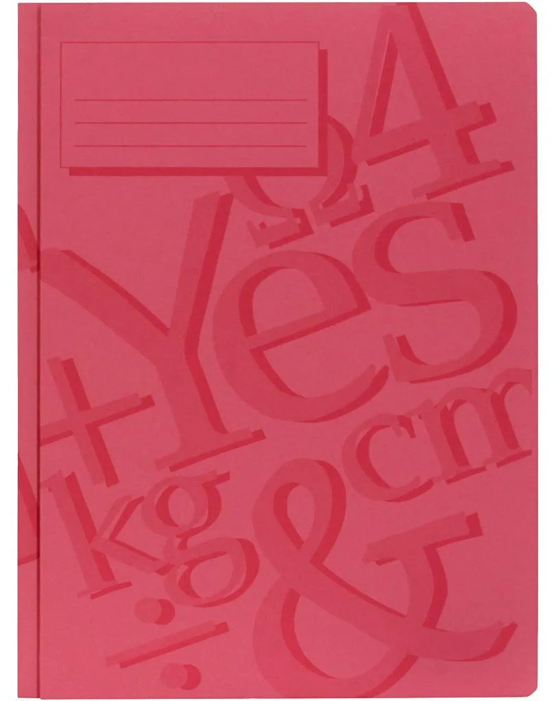 Cahier d'exercices A4 rouge pour école et devoirs en pack de 100 ex