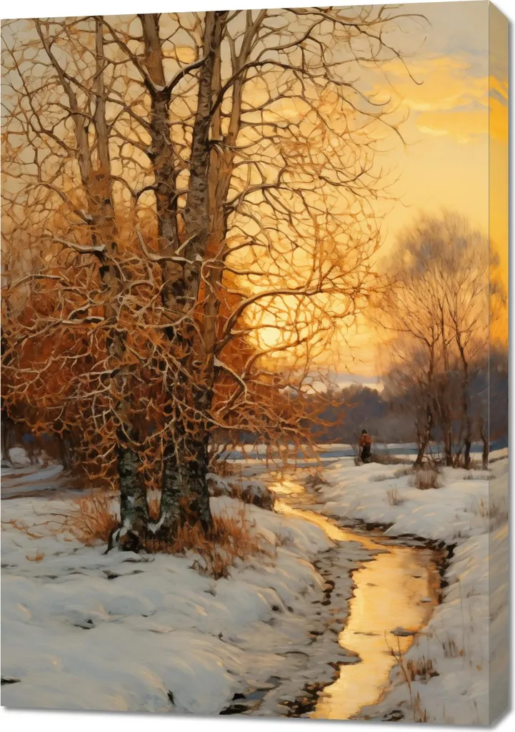 Tableau 70 x 100 cm L'aube - Grande Toile Décorative Murale Moderne