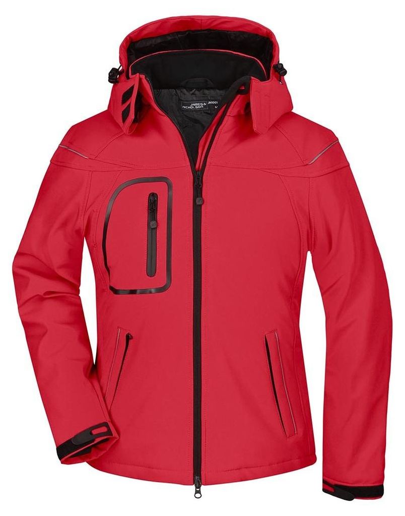 James and Nicholson - Softshelljacke für Damen LT2602 (S) (Rot)