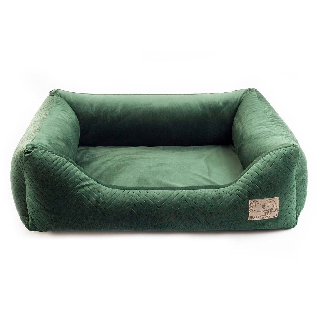 Prémiový pelíšek pro psy Velvet Green L - 93x77x22 cm | Obrázek produktu 