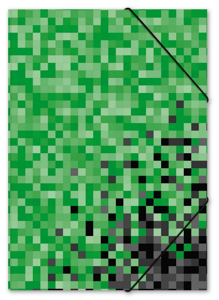 ITENGA Gummizugmappe Zeichenmappe A3 Karton Motiv PIXEL Produktbild 