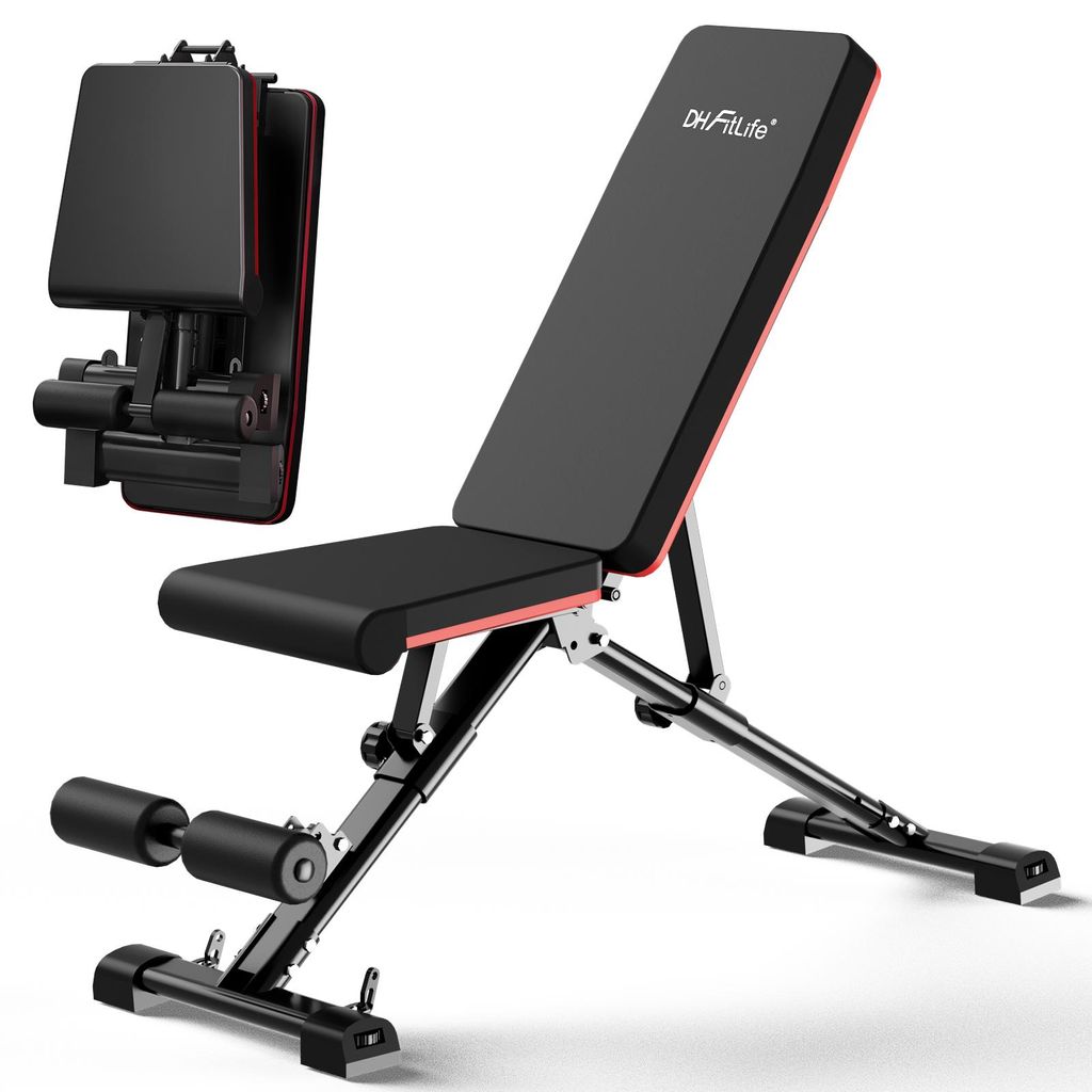 DH FitLife Banc de musculation pliable réglable | Dossier 7 Image du produit 