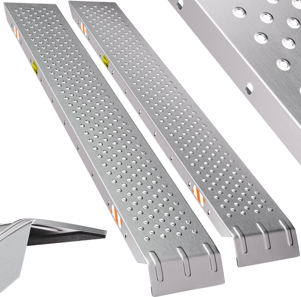 MONZANA® Lot de 2 rampes de chargement en acier galvanisé Image du produit 