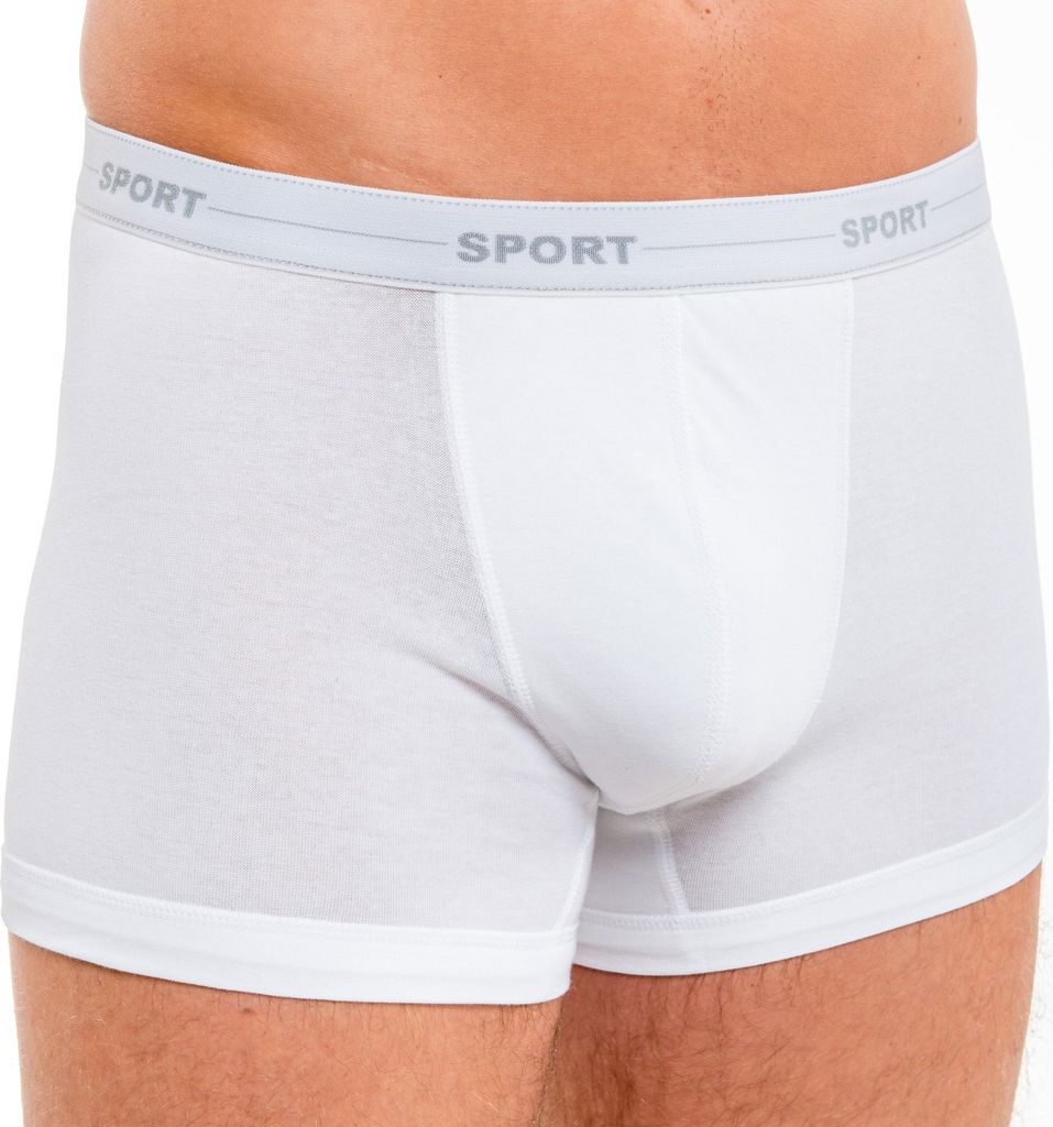 HERMKO 8950 Herren Pant Boxershorts mit Webbund, Größe:D 12 = EU 6XL, Farbe:weiß