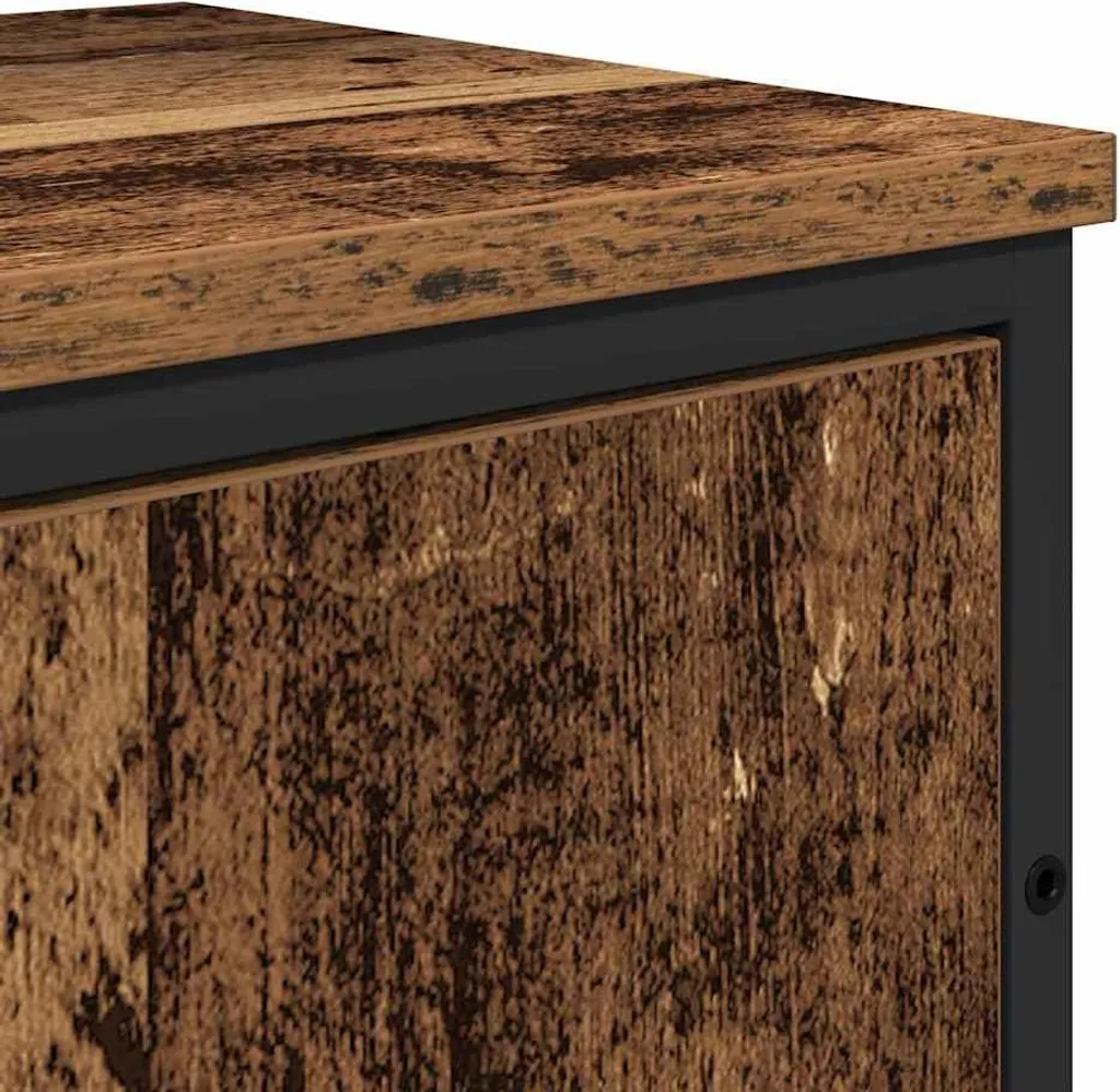 Arredo Bagno Sospeso 2 Pezzi Legno Marrone | Design Contemporaneo Wall-Mounted - 8