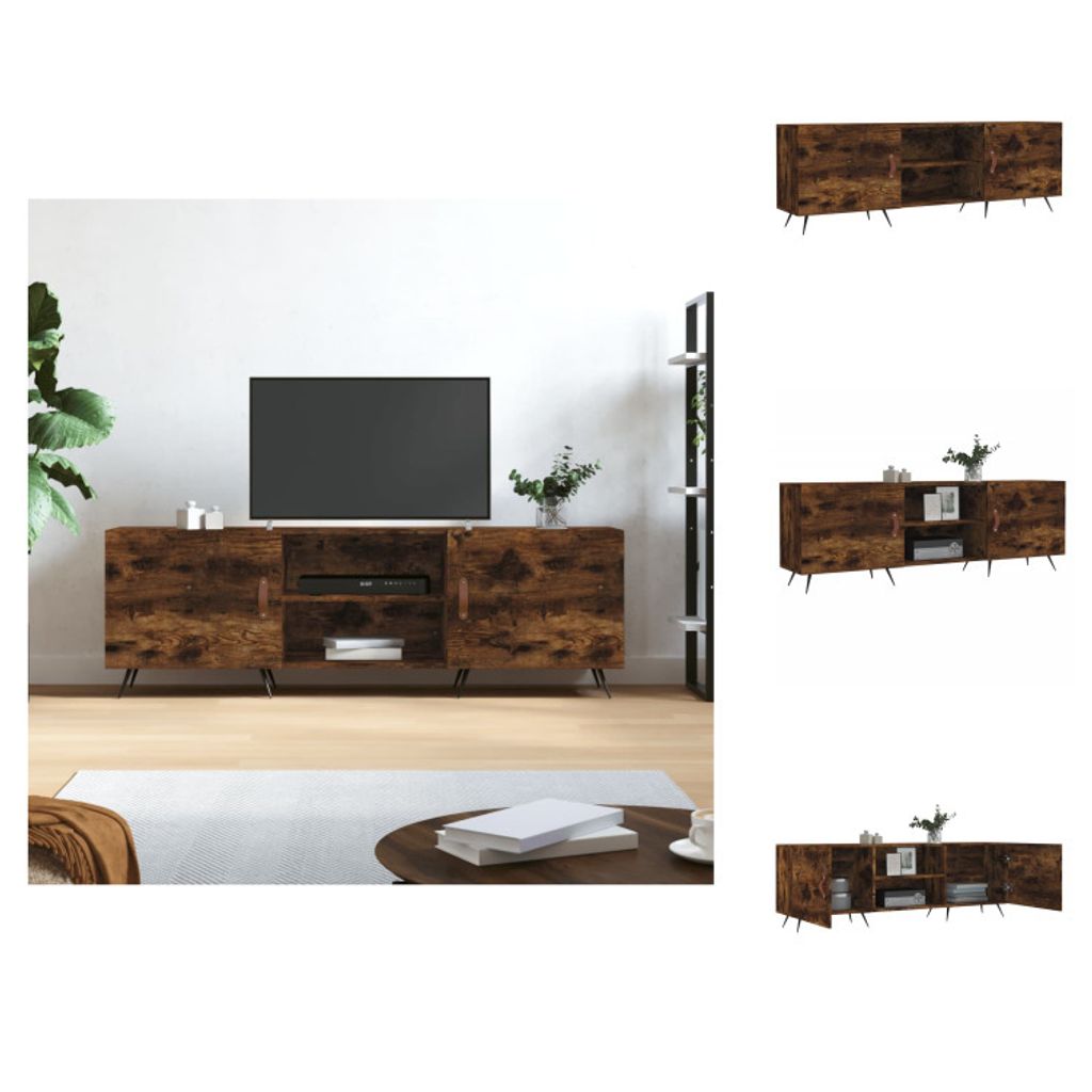 vidaXL TV-Schrank Räuchereiche 150x30x50 cm Holzwerkstoff - TV-Möbel