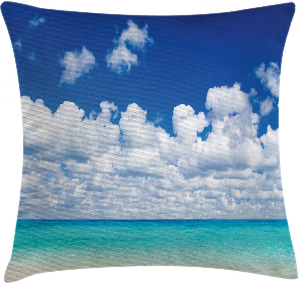 ABAKUHAUS Tropisch Kissenbezug, Hawaiischer exotischer Himmel, Waschbar mit Reißverschluss Kissenhülle mit Farbfesten Klaren Farben Beidseitiger ...