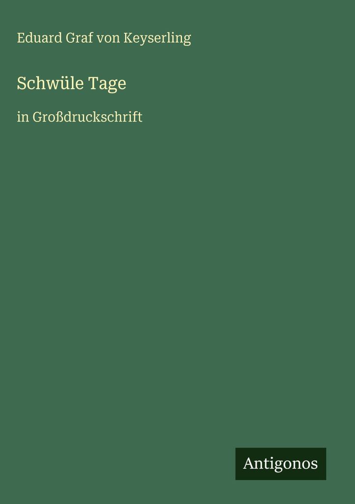 Schwüle Tage