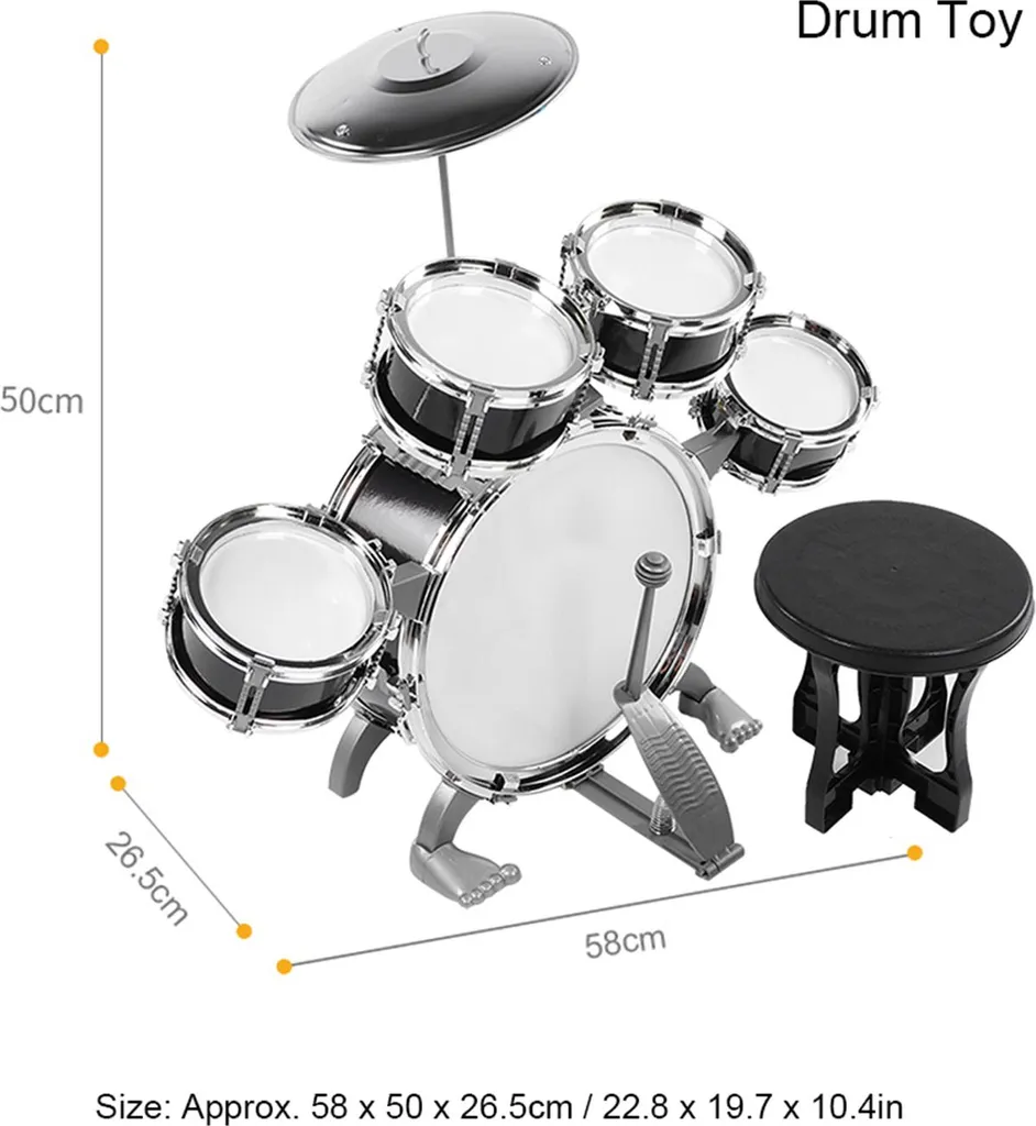 Jouet musical bébé instrument noir pour éveil sensoriel et rythmique