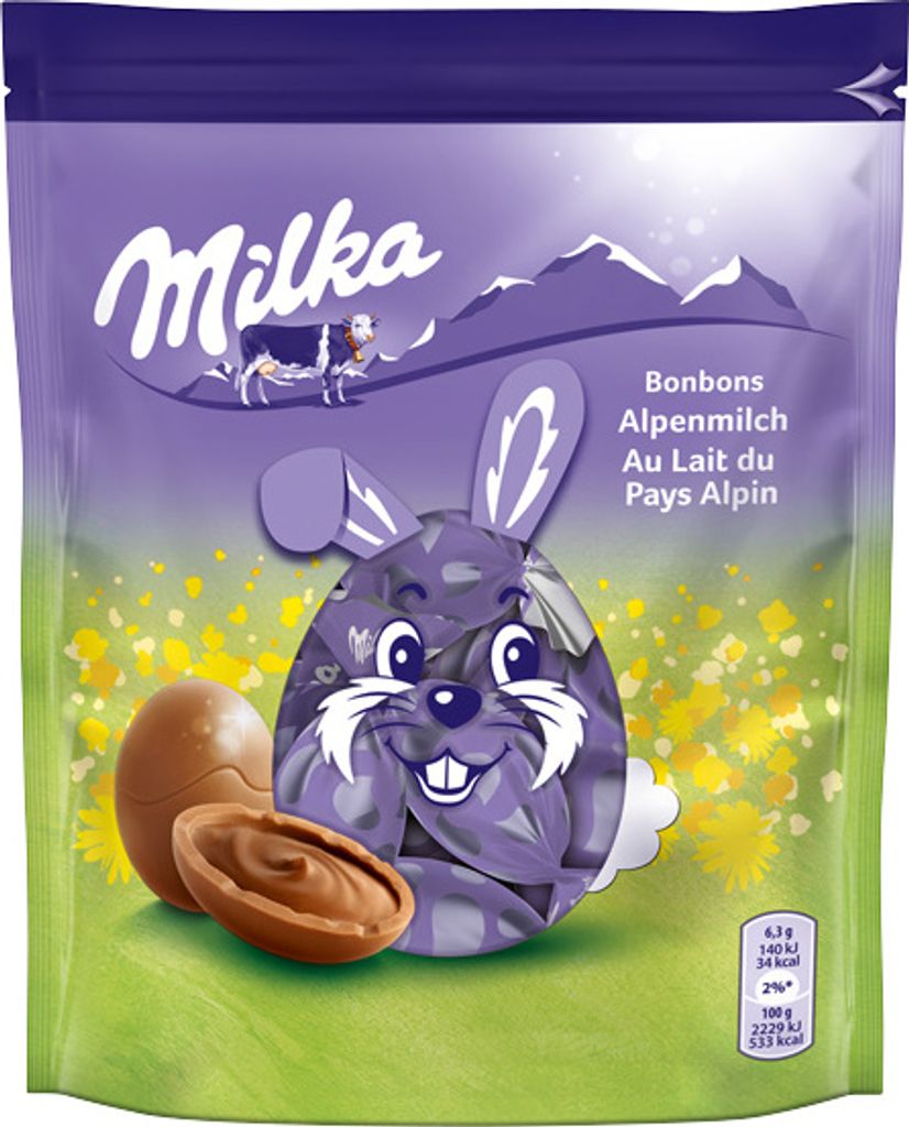Milka Bonbons Alpenmilch 86g Produktbild 
