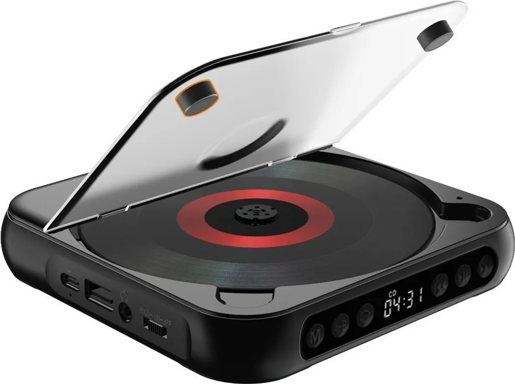 ZELURXX Lettore CD Design Ultra Sottile Bluetooth Ricaricabile