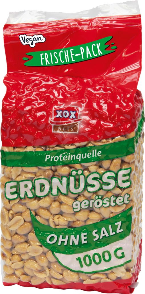 XOX geröstete Erdnüsse ohne Salz in einem fein nussigen Produktbild 3