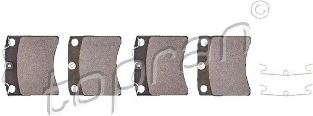 Plaquettes de frein avant T4 silencieuses et durables TOPRAN 104 091
