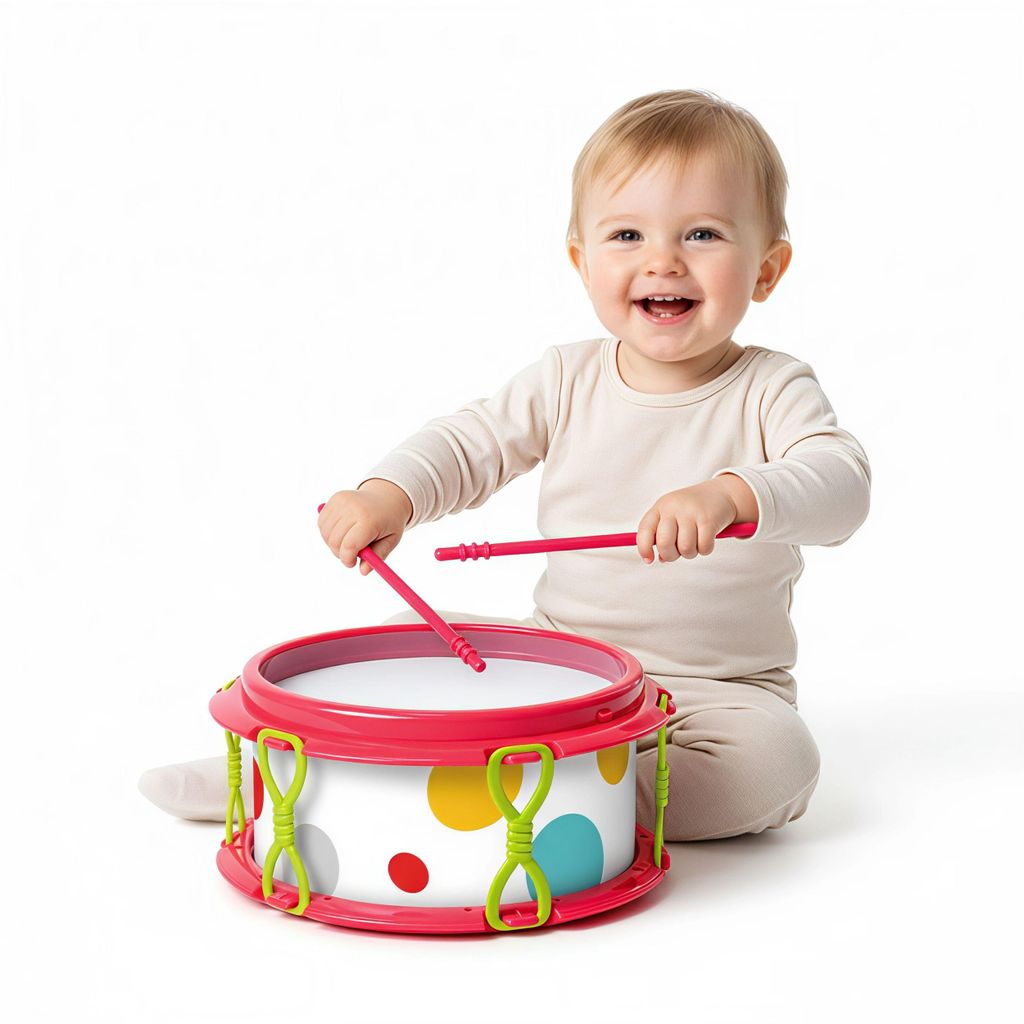 Kindermusik Set Schlagzeug Trommel Tamburin Rasseln Musikinstrumente