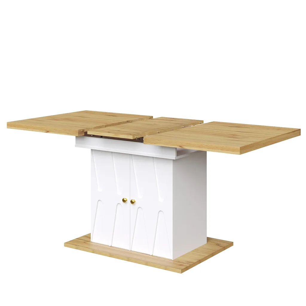 Table de salon modulable 110 à 140 cm idéale pour petits appartements - 10