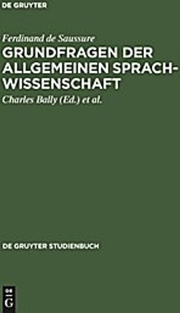 Grundfragen der Allgemeinen Sprachwissenschaft
