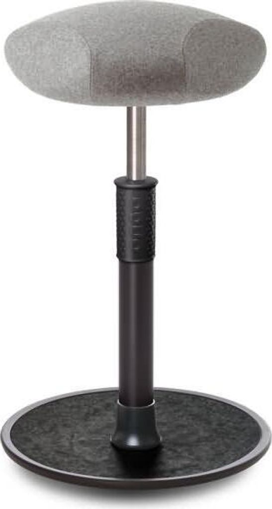 Sitz- Stehhocker Free Tall Triangel kvadrat Divina Mel. h.grau schw. /schw..