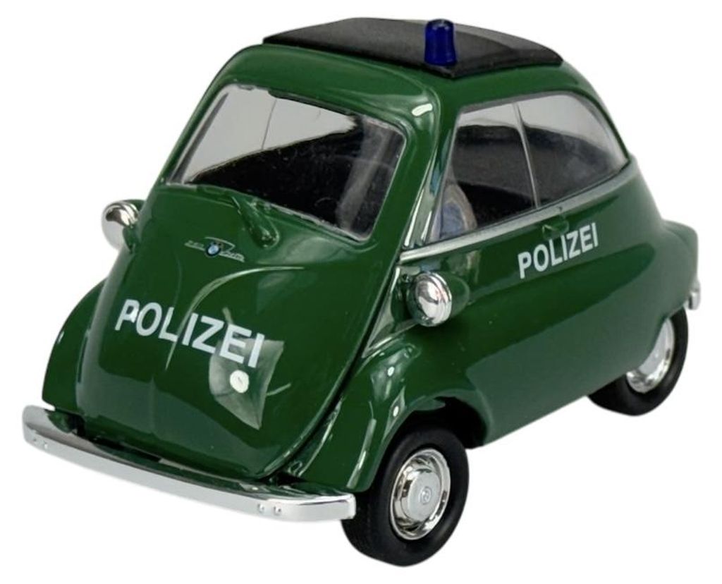 Welly Bmw Isetta Polizei 1:34 Die Cast Metall Modell Neu im Produktbild 
