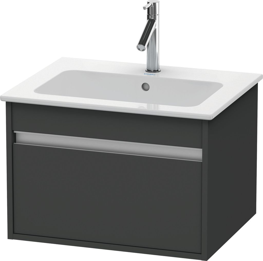 Waschtischunterbau KETHO 410x600x475mm graphit matt graphit matt