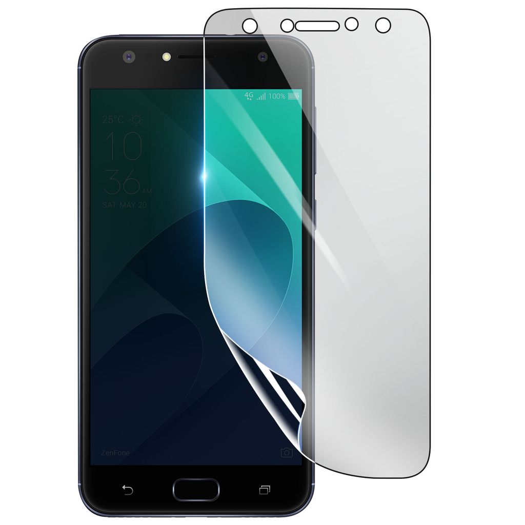 3mk, Stoß- und kratzfester Hydrogel Bildschirmschutz für Asus Zenfone 4 Max Plus ZC554KL, Transparent