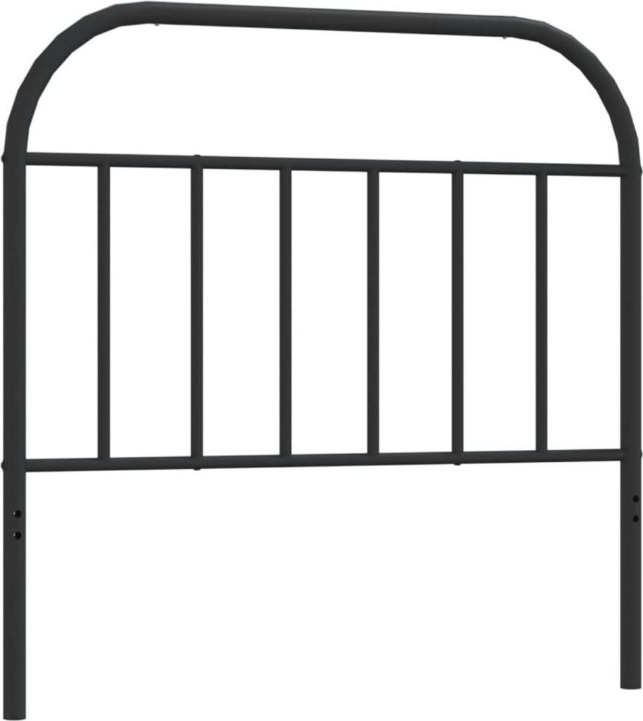 vidaXL Ersatz-Kopfteil Metall Schwarz 107 cm