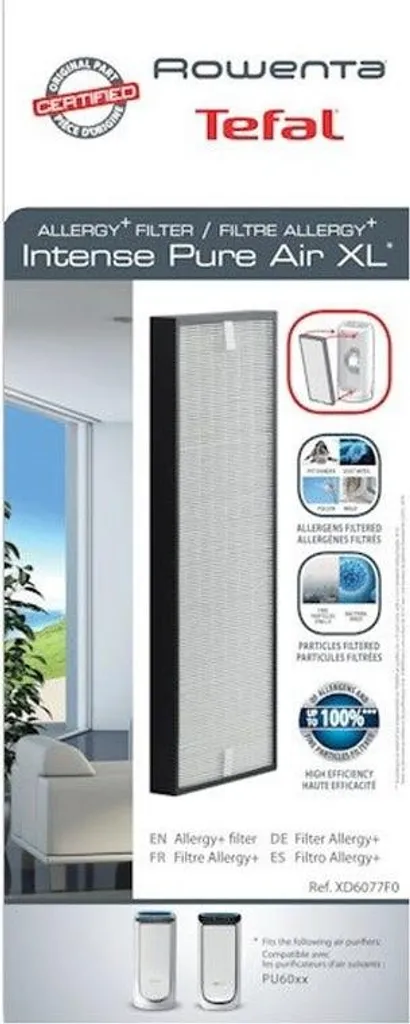 Filtre XD6077F0 Rowenta XL : Solution Allergie pour Air Pur Sans Pollen - 6