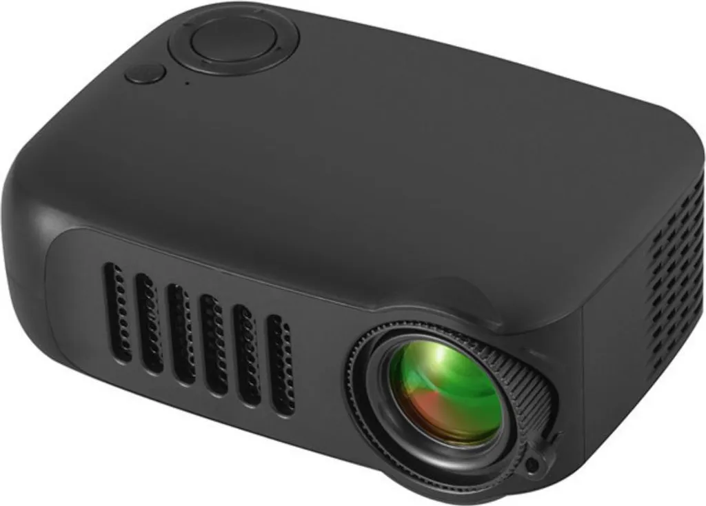 Vidéoprojecteur de Poche LED Noir Support 1080P Idéal pour les Étudiants