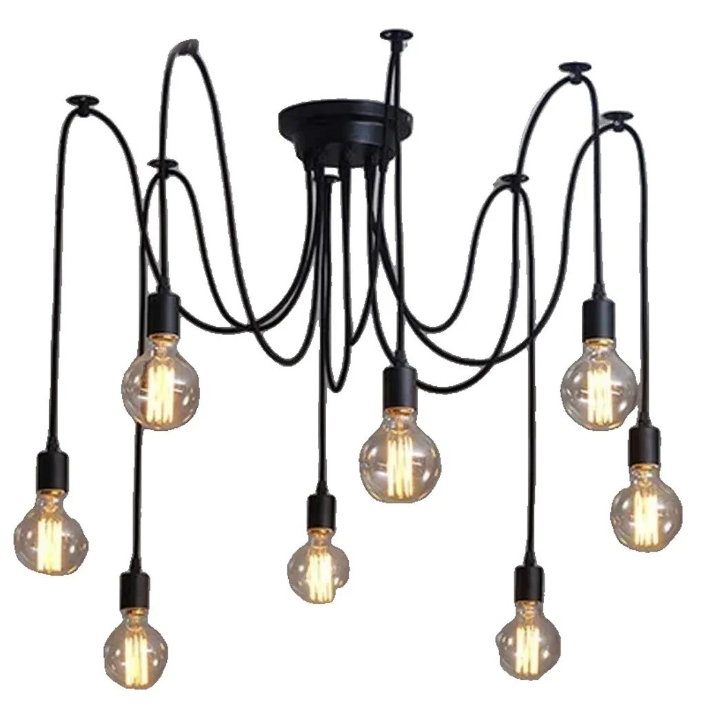 Luminaire araignée 3 têtes à lumière chaude et hauteur personnalisable