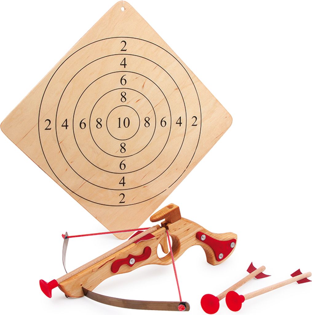 Small Foot Holz Armbrust Spielset - Schießspiel für Kinder