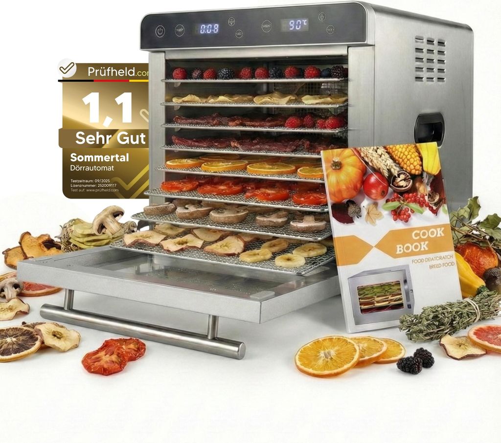 Sommertal Dörrautomat Silence 700 XXL inkl. 8 Edelstahl Produktbild 