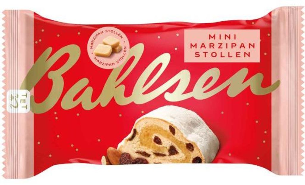 Bahlsen Mini-Stollen met marzipan, gemaakt van fijne, Productafbeelding 