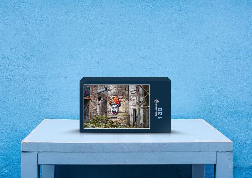 hansepuzzle 67840 - Alte Fabrik Puzzle, 130 Teile, Industrie, 28,7 x 20,0cm mit hochwertiger Aufbewahrung, Kartonbox und wiederverschließbarem Beutel