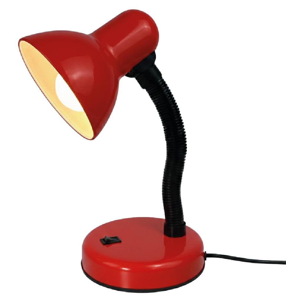 Luxus Europe - Lampada da scrivania Nino, colore rosso - Immagine del prodotto 